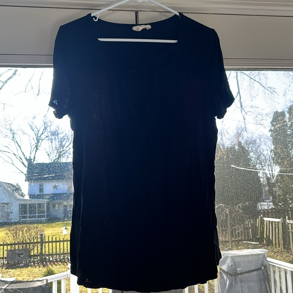 White crow size large tee
